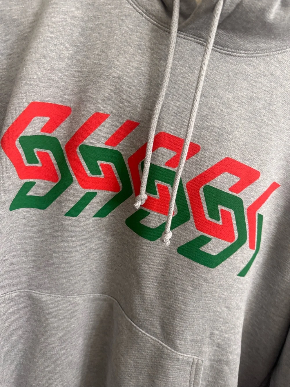 Brand new mens Gucci Gray Hoodie size xl